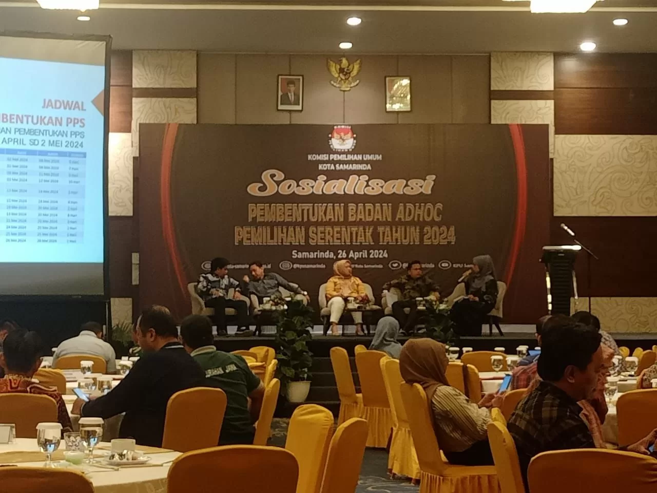 Sosialisasi pembentukan badan ad hoc pilkada 2024 (Foto: Yah/Klausa)