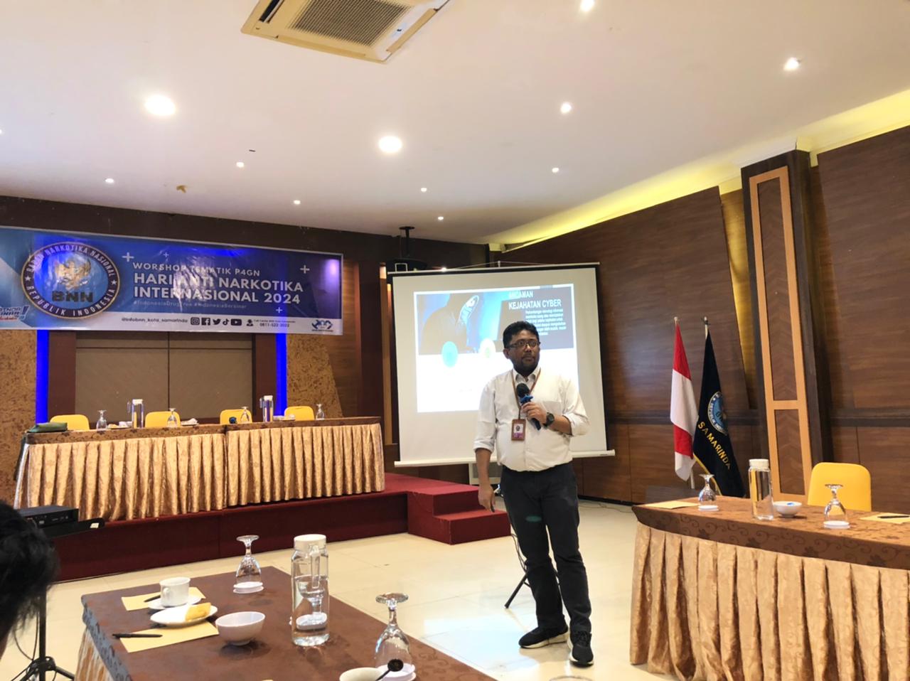 Workshop Tematik Pencegahan, Pemberantasan, Penyalahgunaan, dan Peredaran Gelap Narkotika (P4GN) di Diamond Hotel Samarinda (Foto: Yah/Klausa)