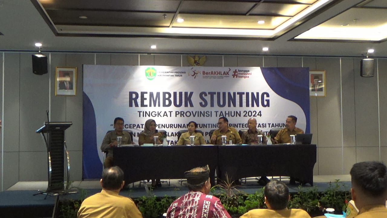 Rembuk Stunting Tingkat Provinsi Kaltim di Hotel Mercure Samarinda pada Selasa (25/6/2024). (Foto: Yah/Klausa)