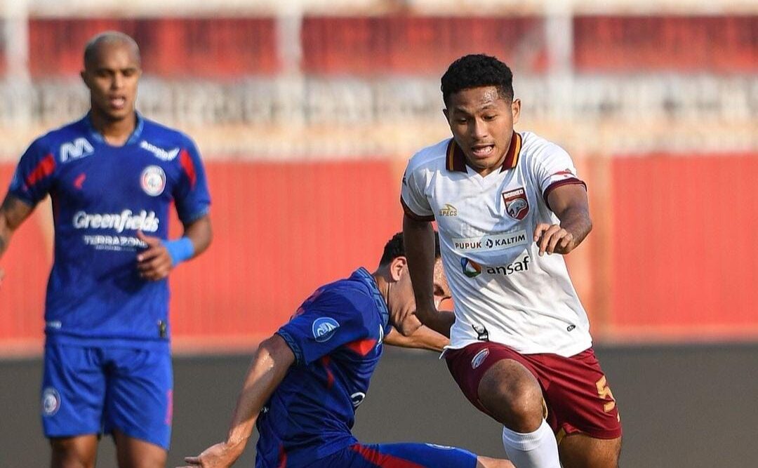 Pertandingan kedua Borneo FC, berhasil kalahkan Arema FC dengan skor akhir 2-0, di Stadion Soepriadi Kota Blitar, pada Sabtu (17/8/2024).(Ist/Borneo FC).