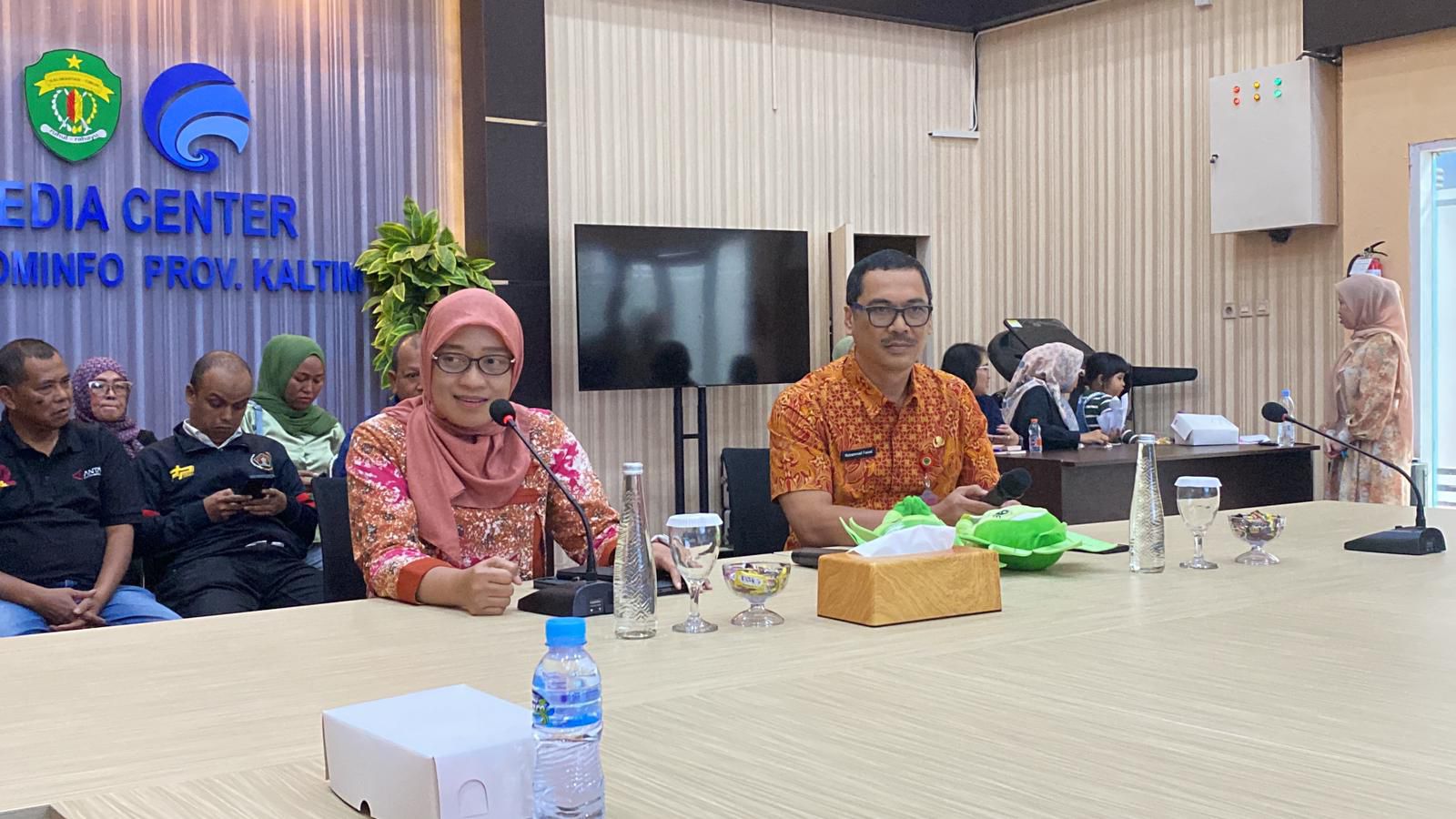 Konferensi Pers di Media Center Diskominfo Kaltim pada Jumat, (30/8/2024). (Foto: Yah/Klausa)