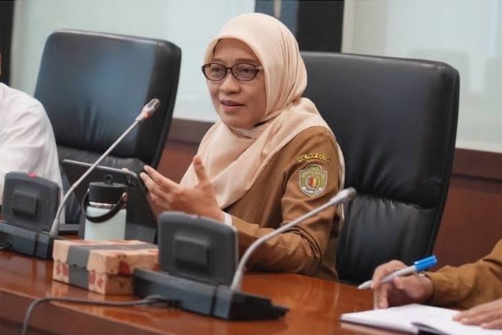 Sekretaris Daerah Provinsi Kaltim Sri Wahyuni dalam kegiatan Rakor di Ruang Rapat Tepian 1 Kantor Gubernur Kaltim, Selasa (3/9/2024).(Ist).