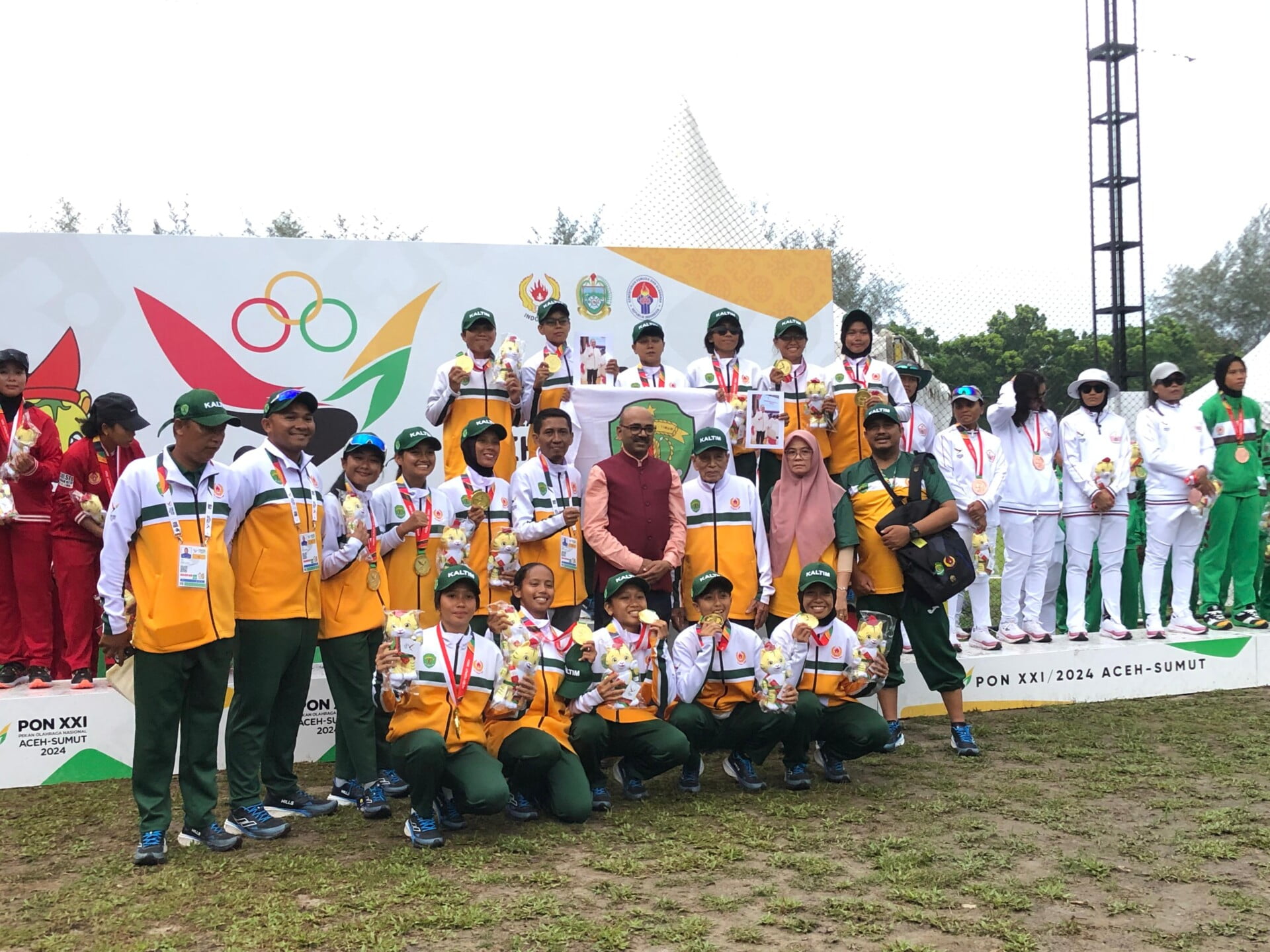 Tim Kriket Kaltim pada PON XXI 2024 (Foto: Istimewa)