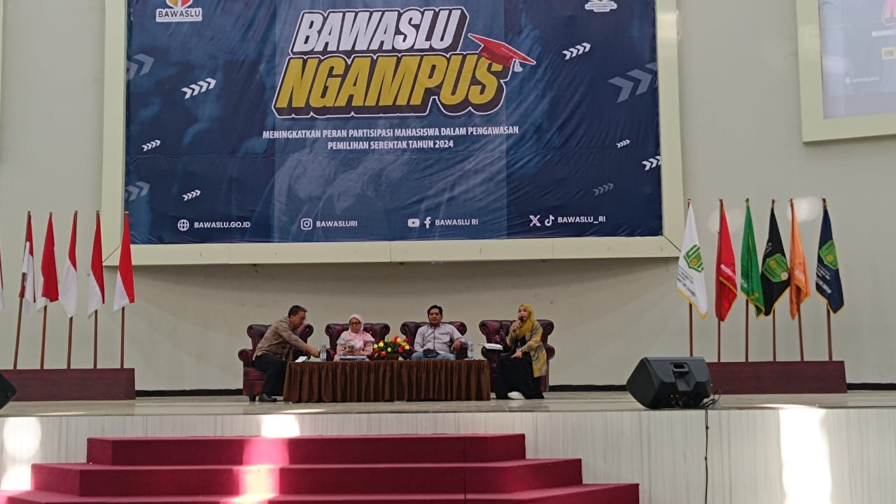 Suasana “Bawaslu Ngampus" di Universitas Islam Negeri Sultan Aji Muhammad Idris (UINSI) Samarinda, Kamis (12/9/2024). (Foto: Yah/Klausa)