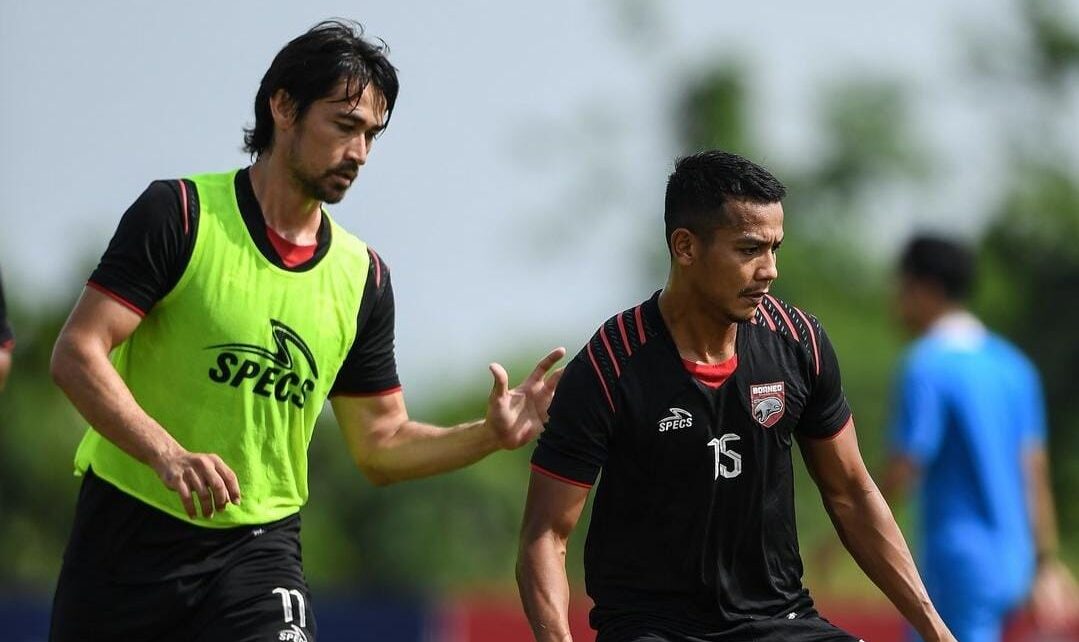 Pemain Borneo FC ketika menjalani sesi latihan (Foto: Istimewa)
