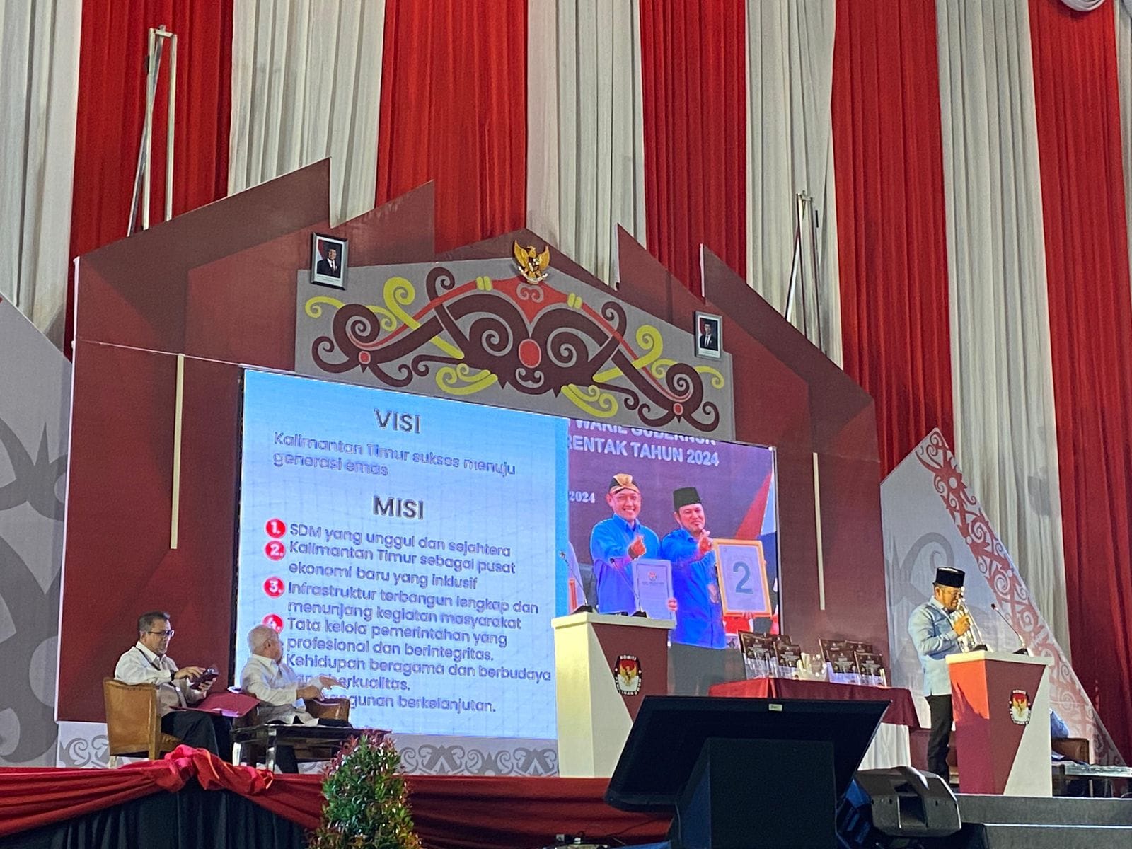 Suasana Debat Pilgub Kaltim 2024 (Foto: Yah/Klausa)