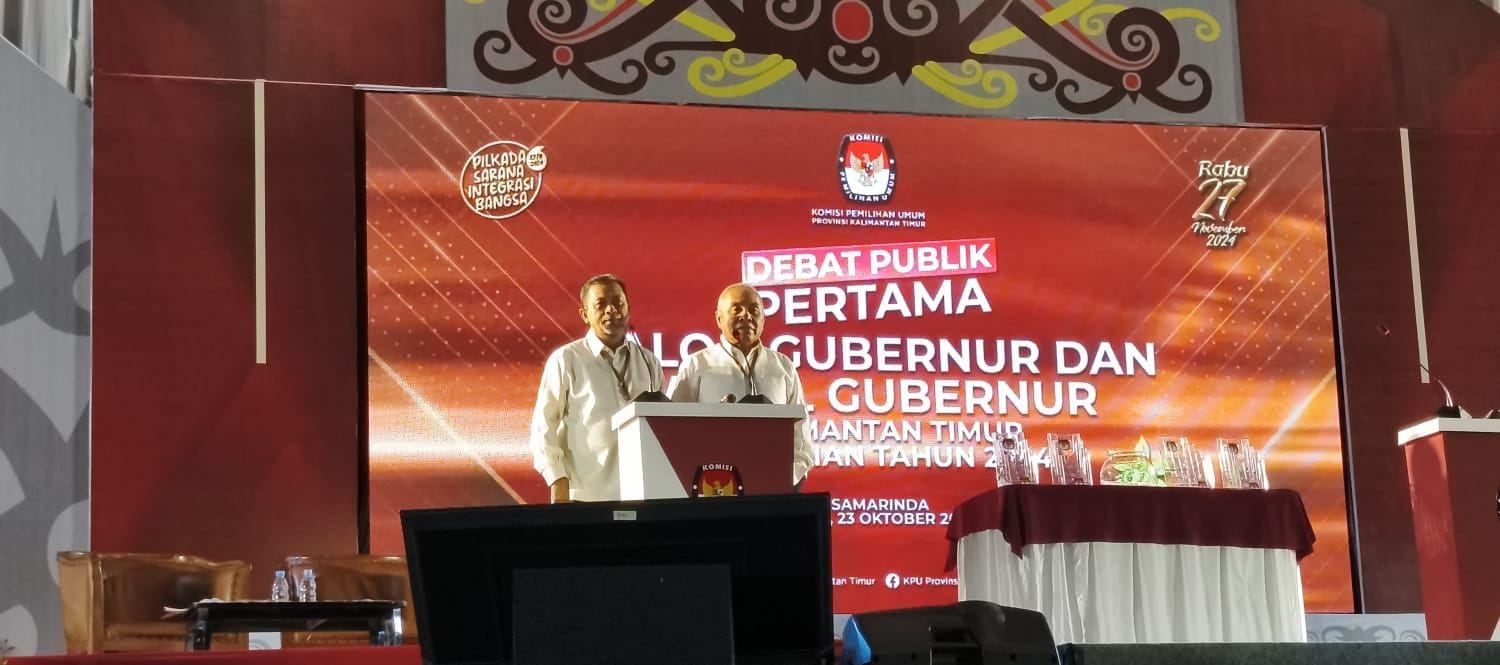 Calon Gubernur Kaltim, Isran Noor dan Wakil Gubernur, Hadi Mulyadi.