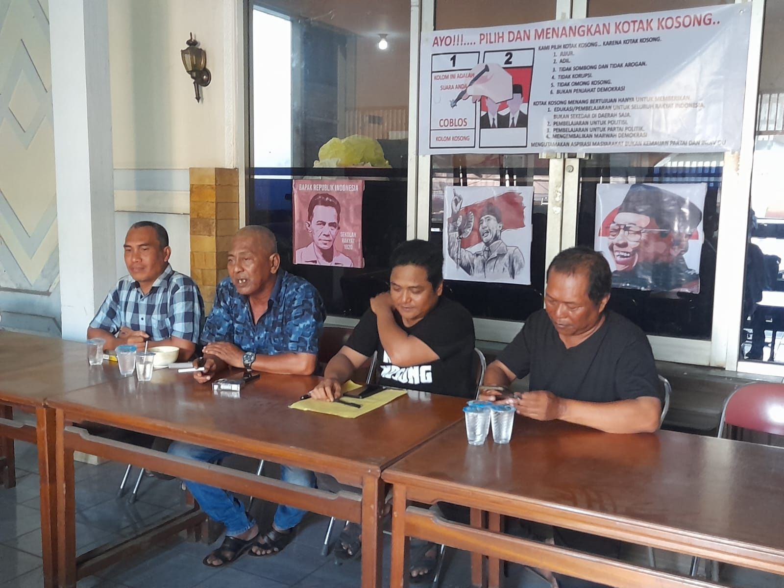 Konferensi Pers oleh Aliansi Kotak Kosong (Foto: Ist)