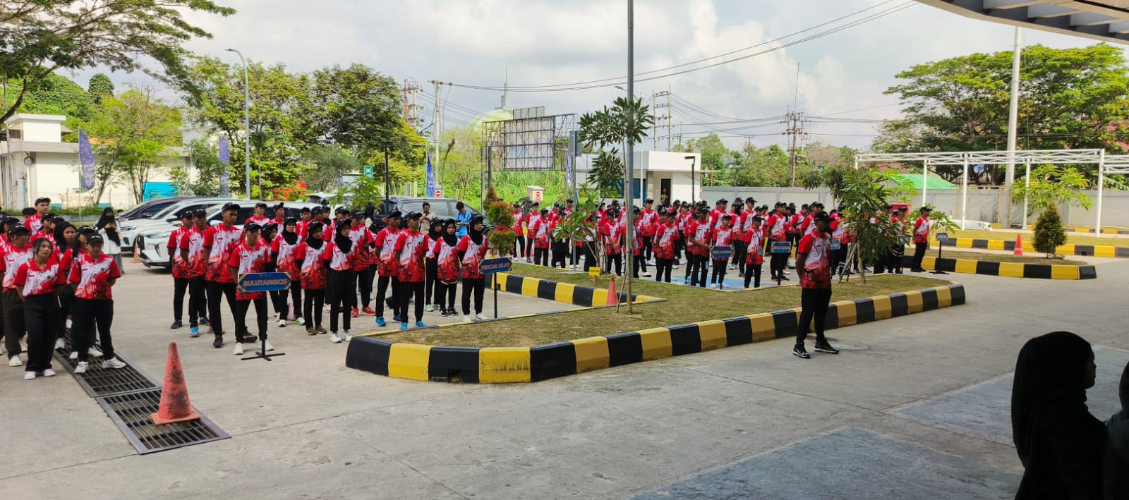 Pembukaan TC Pra Popnas di halaman parkir Kadrie Oening Tower, Kota Samarinda, pada Rabu (30/10/2024).