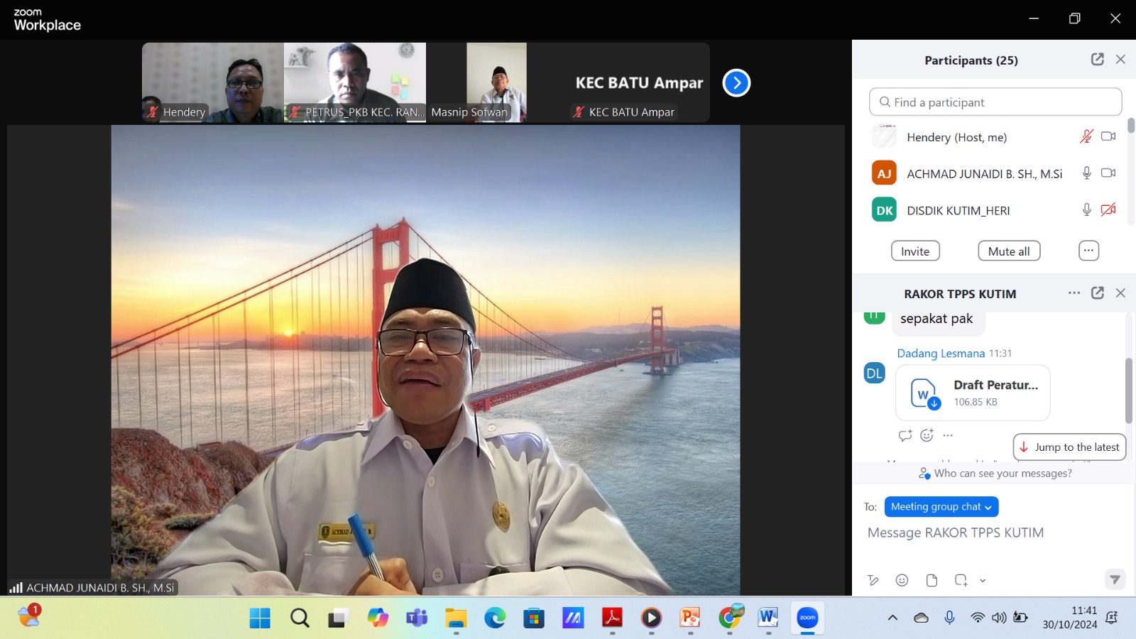 Rapat koordinasi TPPS di Kutim (Foto: Istimewa)