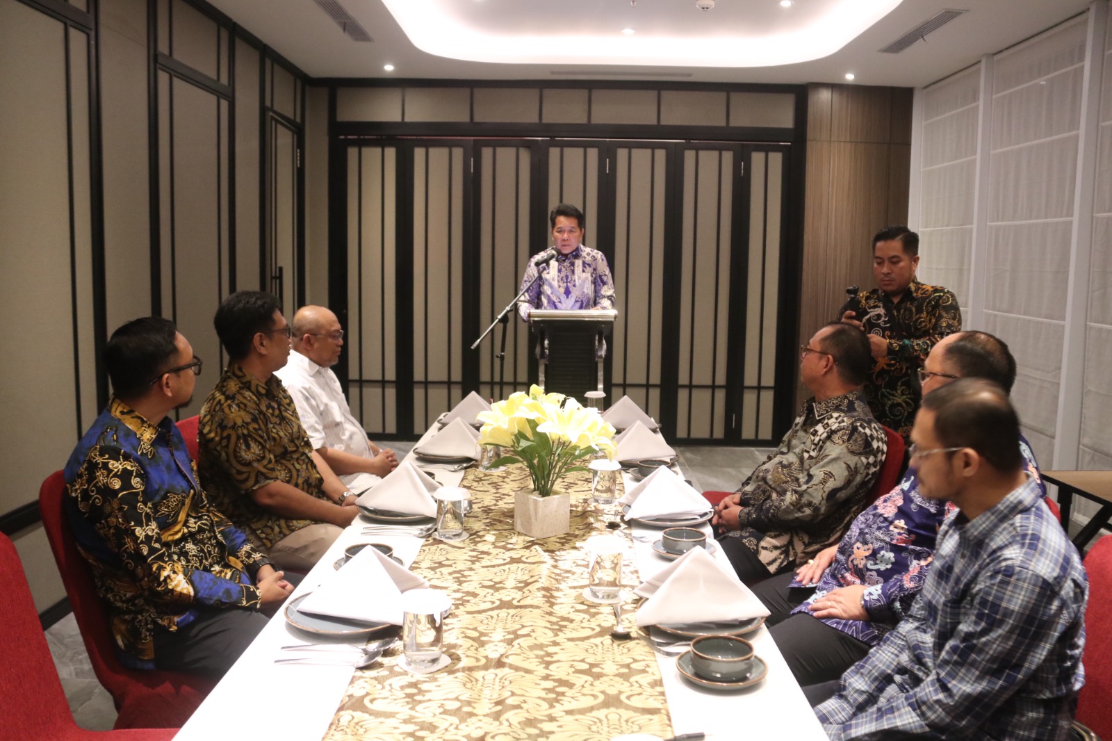 Suasana acara lepas sambut Pimpinan Cabang Bankaltimtara Ujoh Bilang