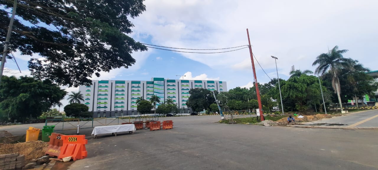Hotel Atlet yang terletak di Kawasan GOR Gelora Kadrie Oening Semapaja, Samarinda. (Foto: Wan/Klausa)