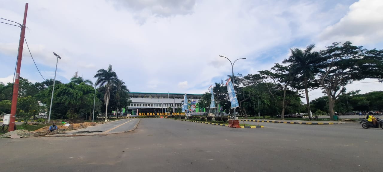 Kawasan GOR Gelora Kadrie Oening. (Foto: Wan/Klausa)
