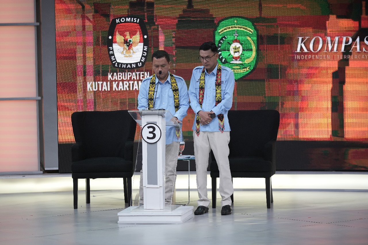 Pasangan calon Bupati dan Wakil Bupati Kukar nomor urut 3, Dendi Suryadi dan Alif Turiadi. (Foto: Istimewa)