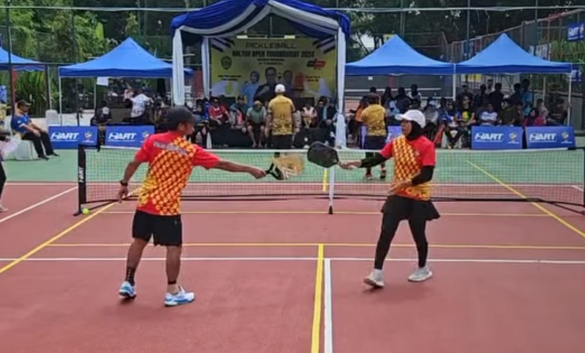 Berlangsungnya kegiatan Kejuaraan Kaltim Open Tournament Pickleball 2024. (Foto: Wan/Klausa)