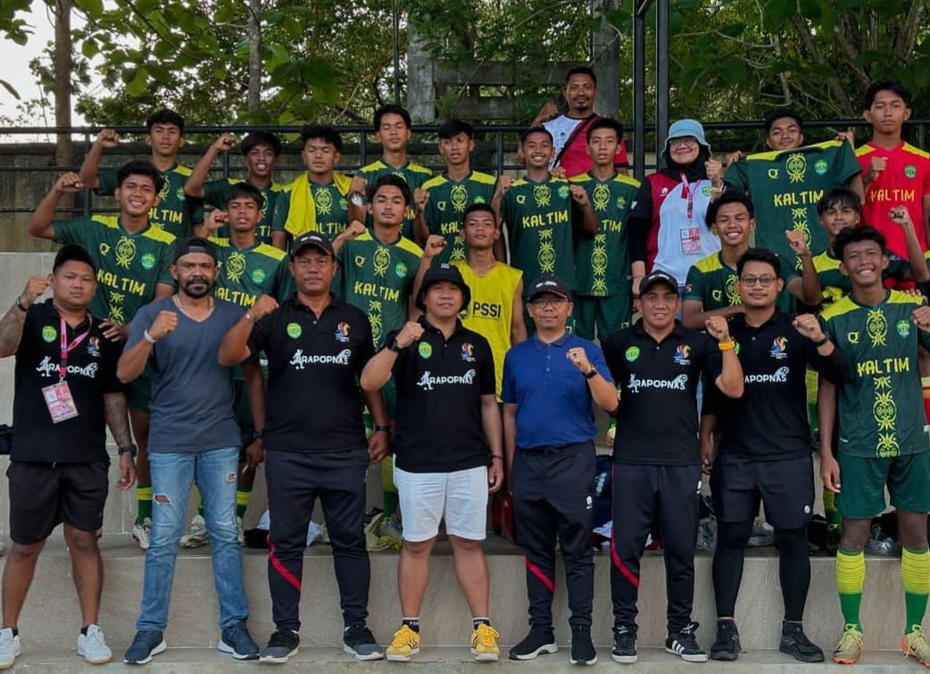 Tim sepakbola Kaltim berhasil melesat ke Final usai mengalahkan Tim Sultra di babak semifinal.(Ist)