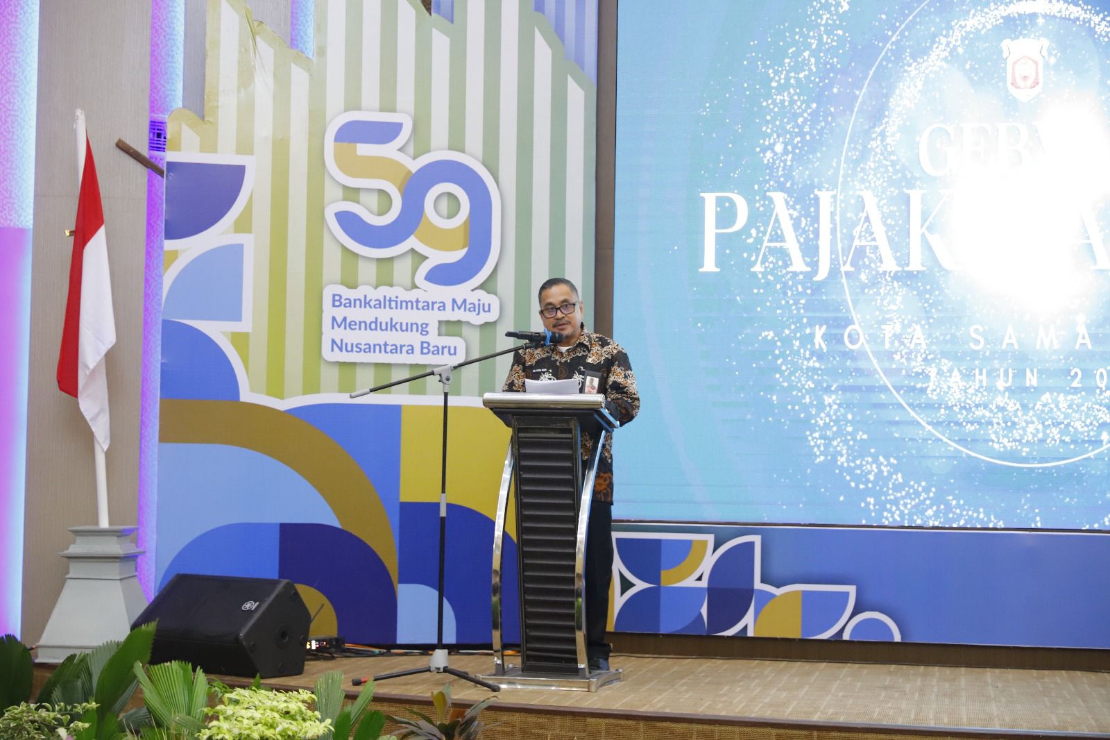 Acara puncak Gebyar Pajak Daerah 2024 di Bankaltimtara, Jalan Awang Long, Senin (16/12/2024). (Foto: Yah/Klausa)