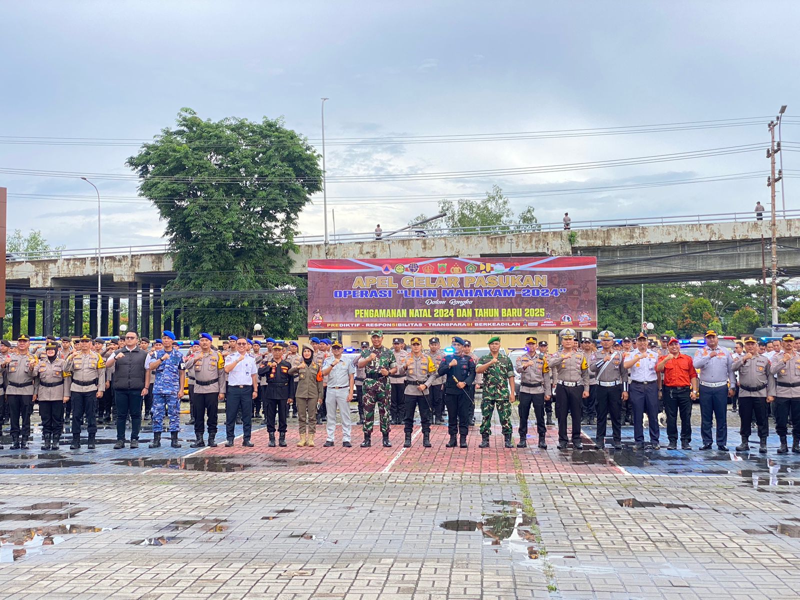 Apel Gelar Pasukan Operasi “Lilin Mahakam 2024” Jumat (20/12/2024). (Foto: Yah/Klausa)