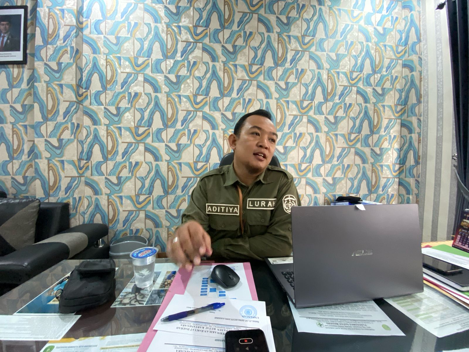 Lurah Melayu, Aditiya Rakhman. (Foto: Yah/Klausa)