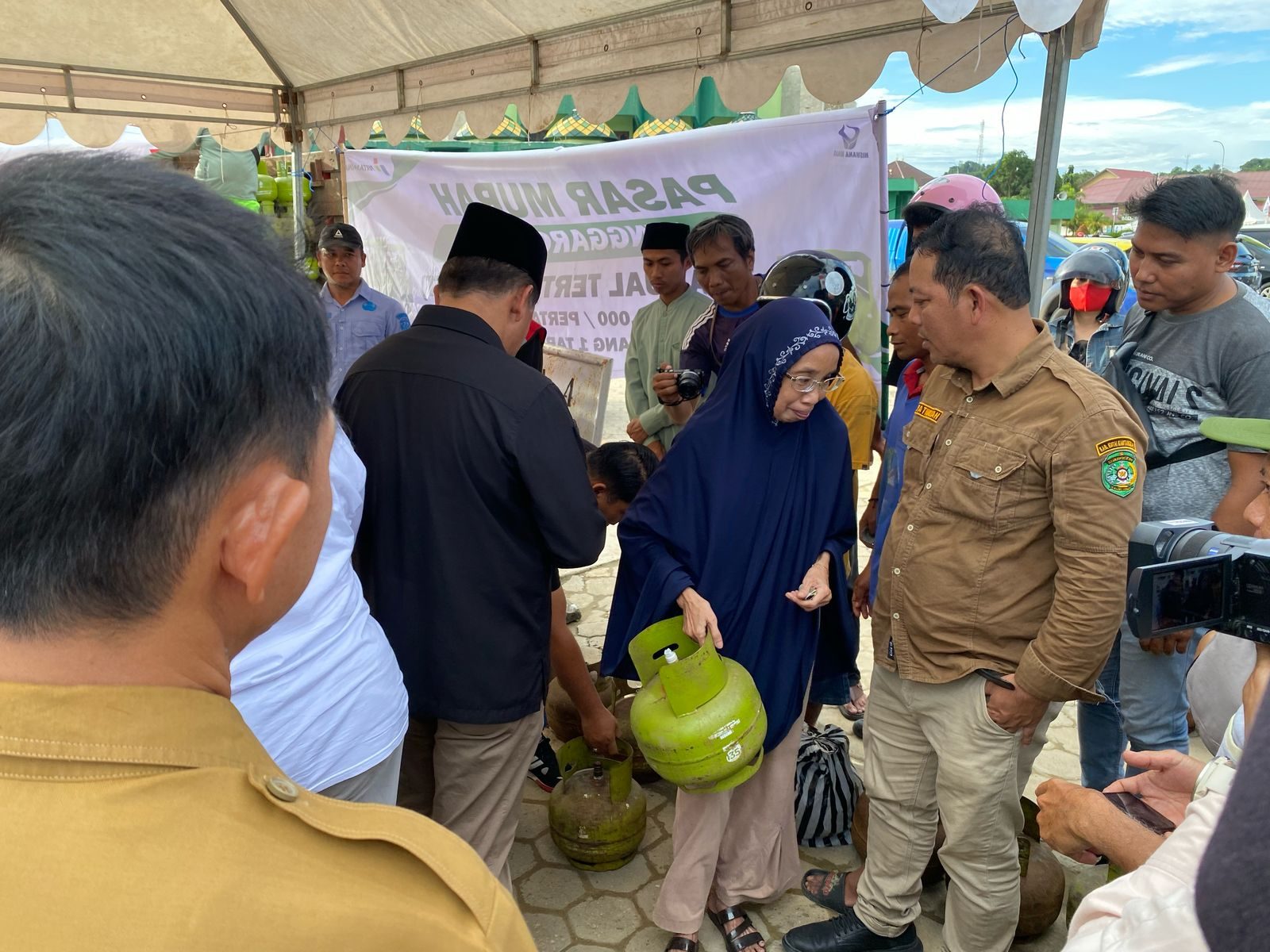 Pasar Murah yang digelar Disperindag Kukar. (Foto: Yah/Klausa)