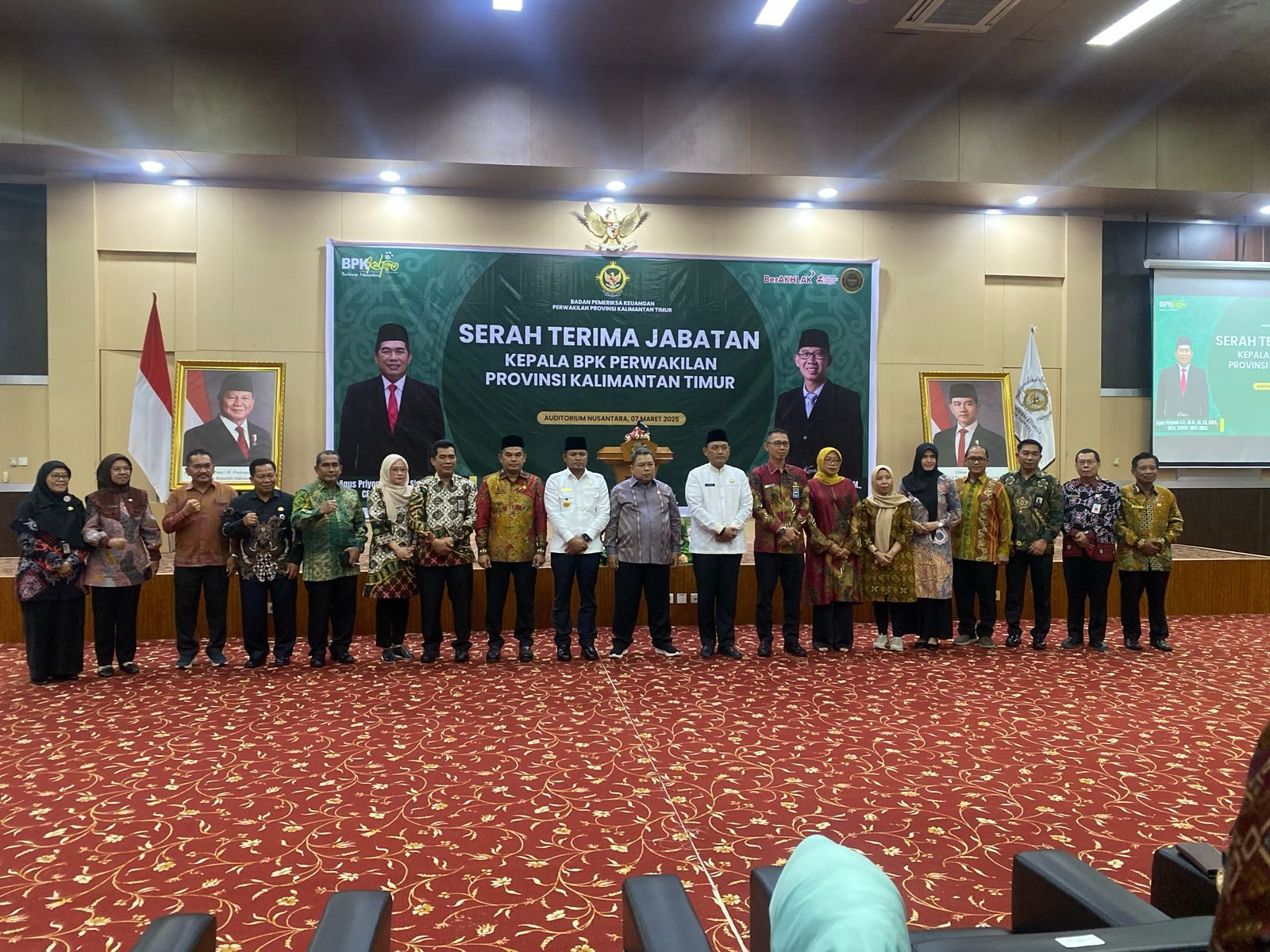 Sertijab Kepala BPK Perwakilan Kaltim. (Foto: Yah/Klausa)