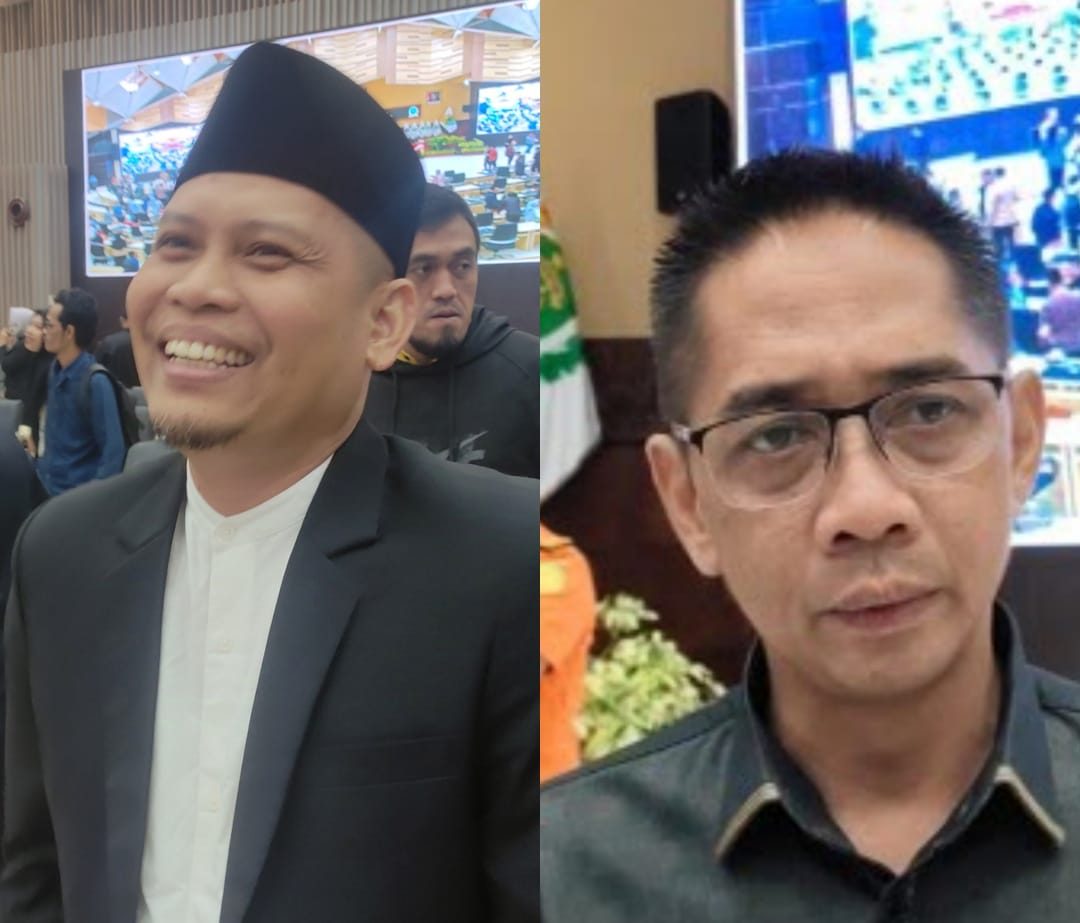 Sekretaris Komisi I DPRD Kaltim, Salehuddin dan Anggota Komisi II DPRD Kaltim, Firnadi Ikhsan.
( Foto : Din/Klausa )
