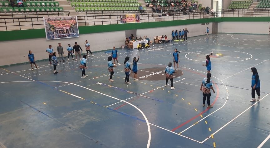 GOR Serbaguna Kadrie Oening di Sempaja, Samarinda saat digunakan. (Foto: Istimewa)