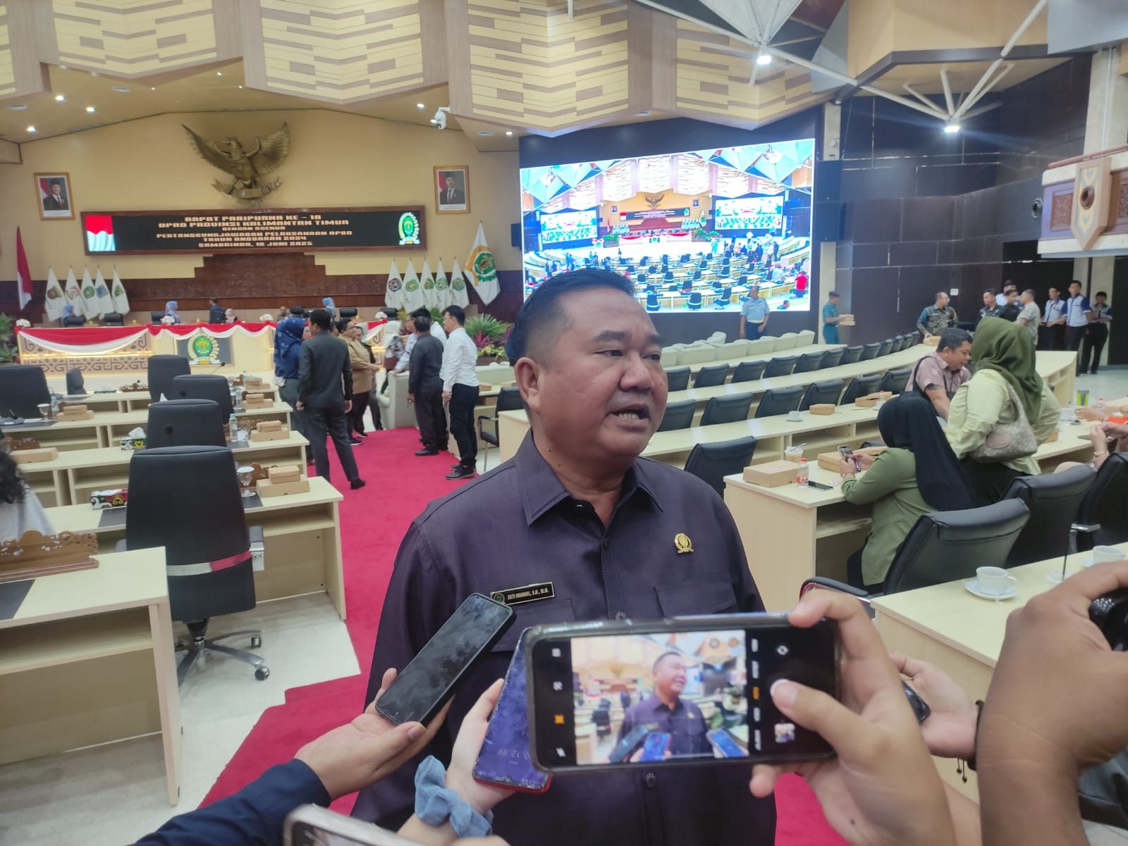 Wakil Ketua DPRD Kaltim, Ekti Imanuel.
( Foto : Din/Klausa)