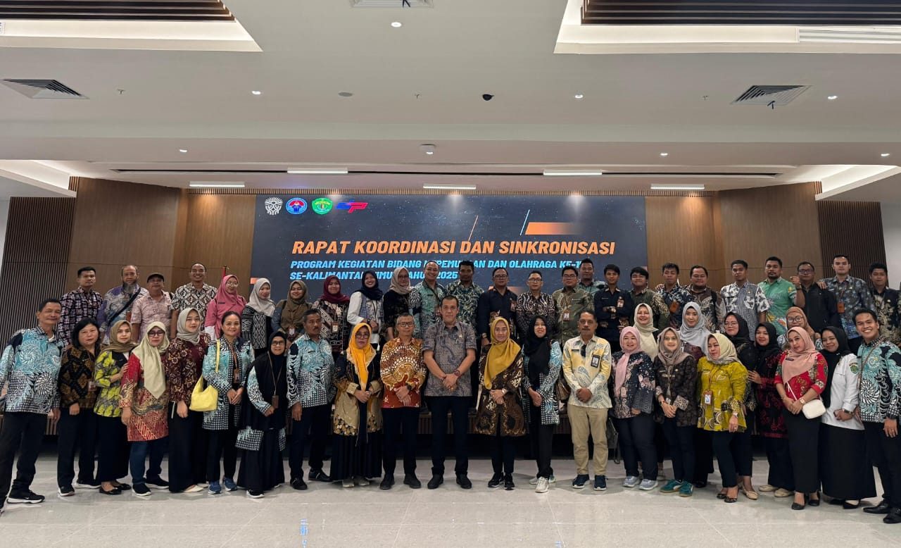 Dispora Provinsi Kalimantan Timur menggelar Rakor bersama Dispora kabupaten/kota se-Kaltim di Ibu Kota Nusantara (IKN), Selasa (27/5/2025). (Foto: Istimewa)