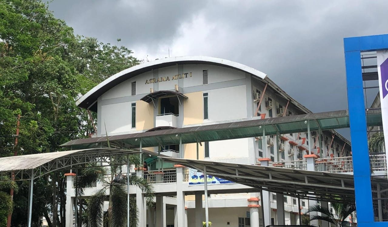 Asrama Atlet yang ada di Gelora Kadrie Oening Sempaja, Samarinda. (Foto: Istimewa)