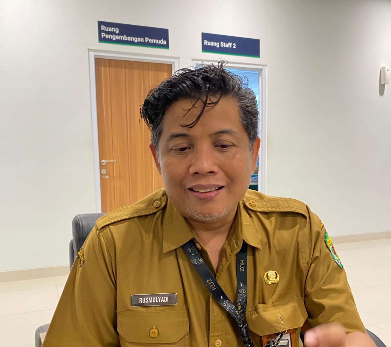 Rusmulyadi, Sub Koordinator Kepemimpinan, Kepeloporan, dan Kemitraan Pemuda di Dispora Kalimantan Timur. (Foto: Wan/Klausa)