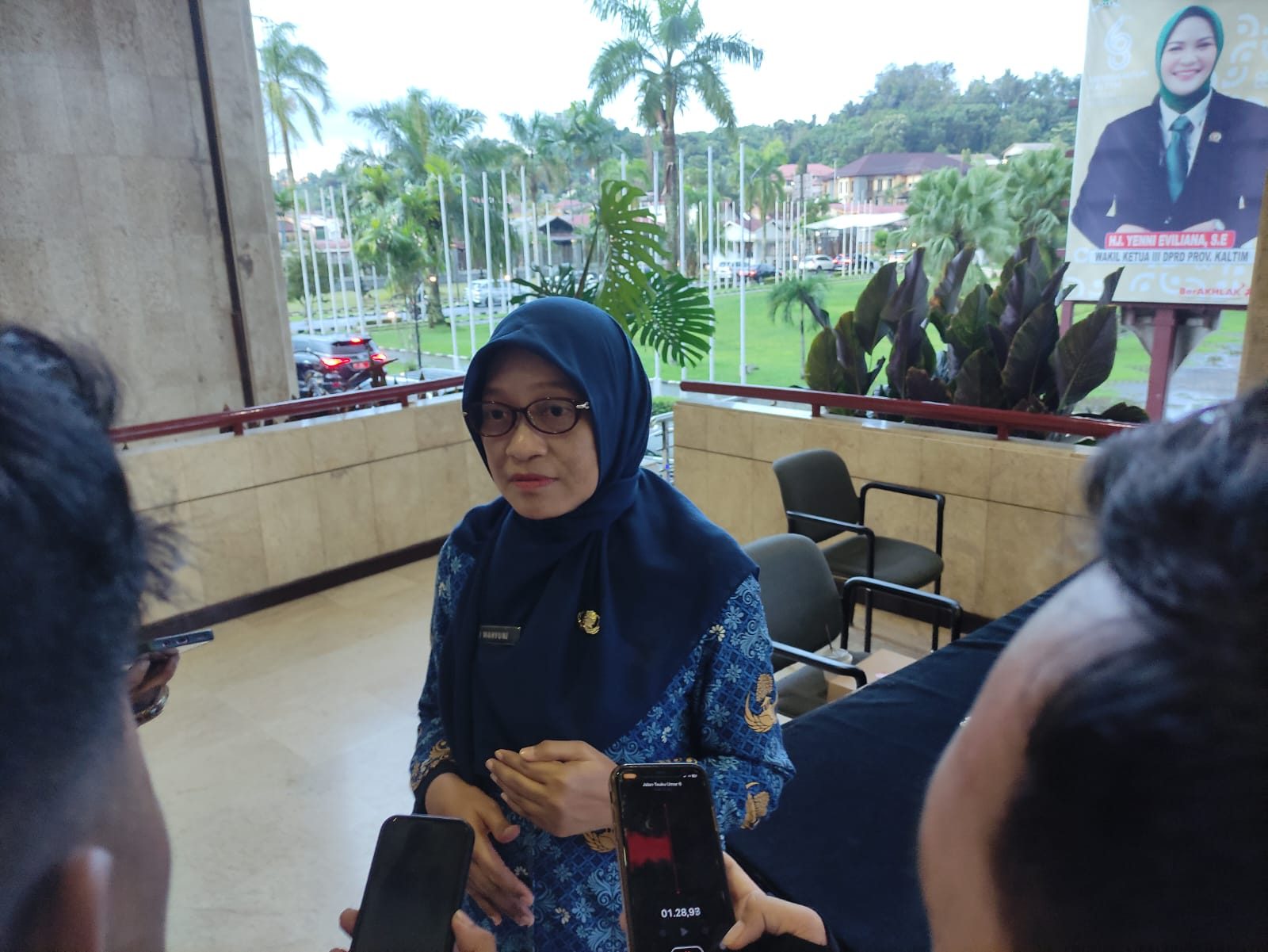 Sekdaprov Kaltim, Sri Wahyuni.
( Foto : Din/Klausa )