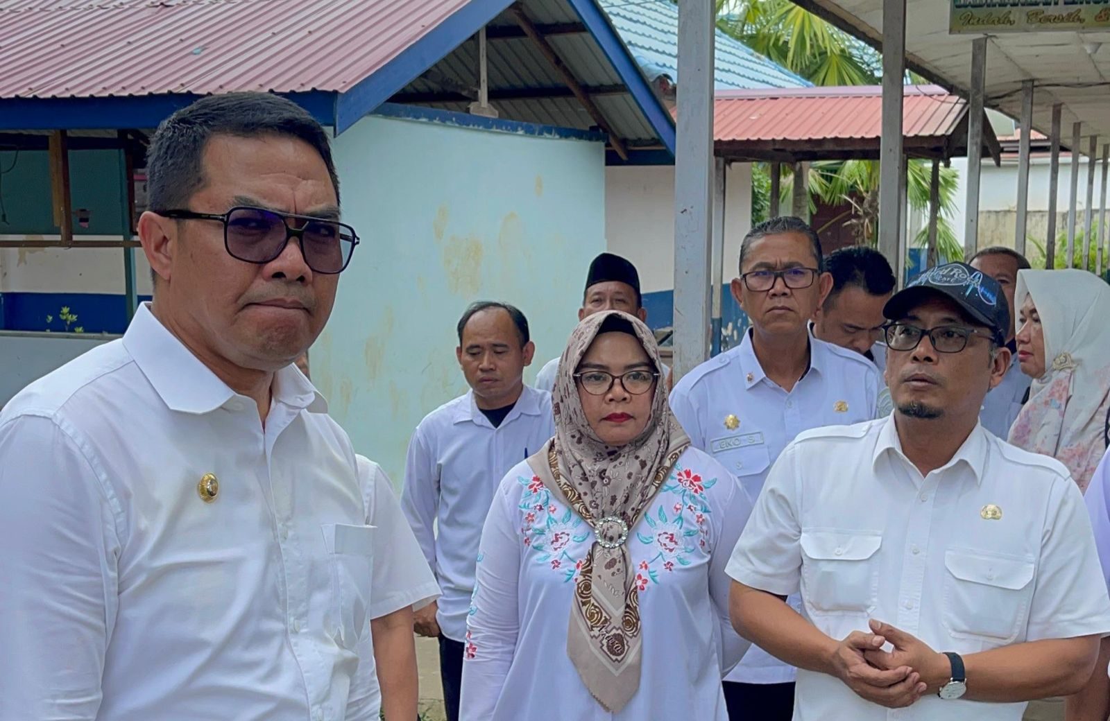Wali Kota Samarinda, Andi Harun, langsung melakukan sidak ke SMP Negeri 8 Samarinda, Selasa (16/7/2025). (Foto: Yah/Klausa)