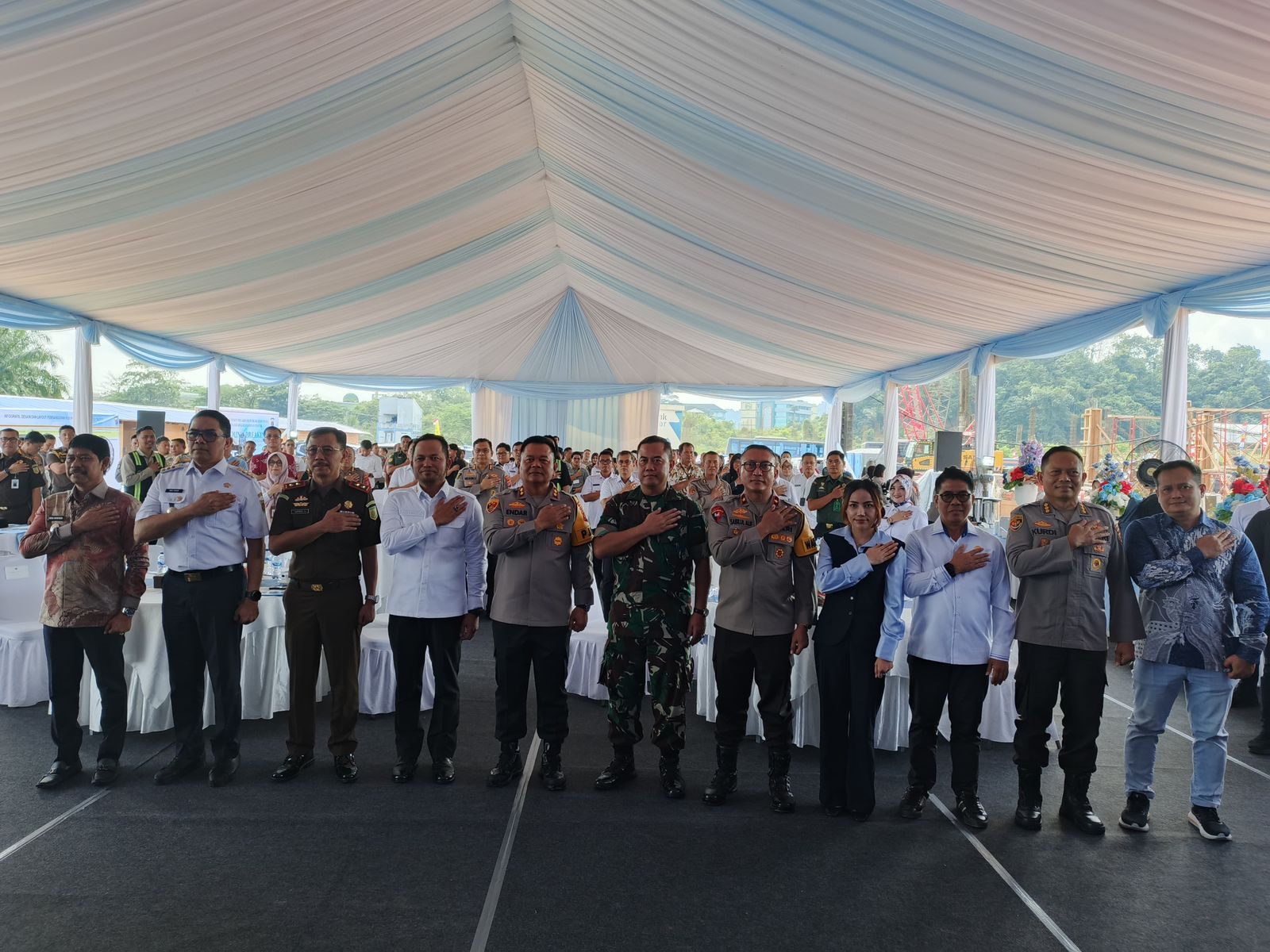 Polda Kaltim resmikan pembangunan Rumah Sakit Bhayangkara Tingkat IV di Kota Samarinda. (Yah/Klausa)