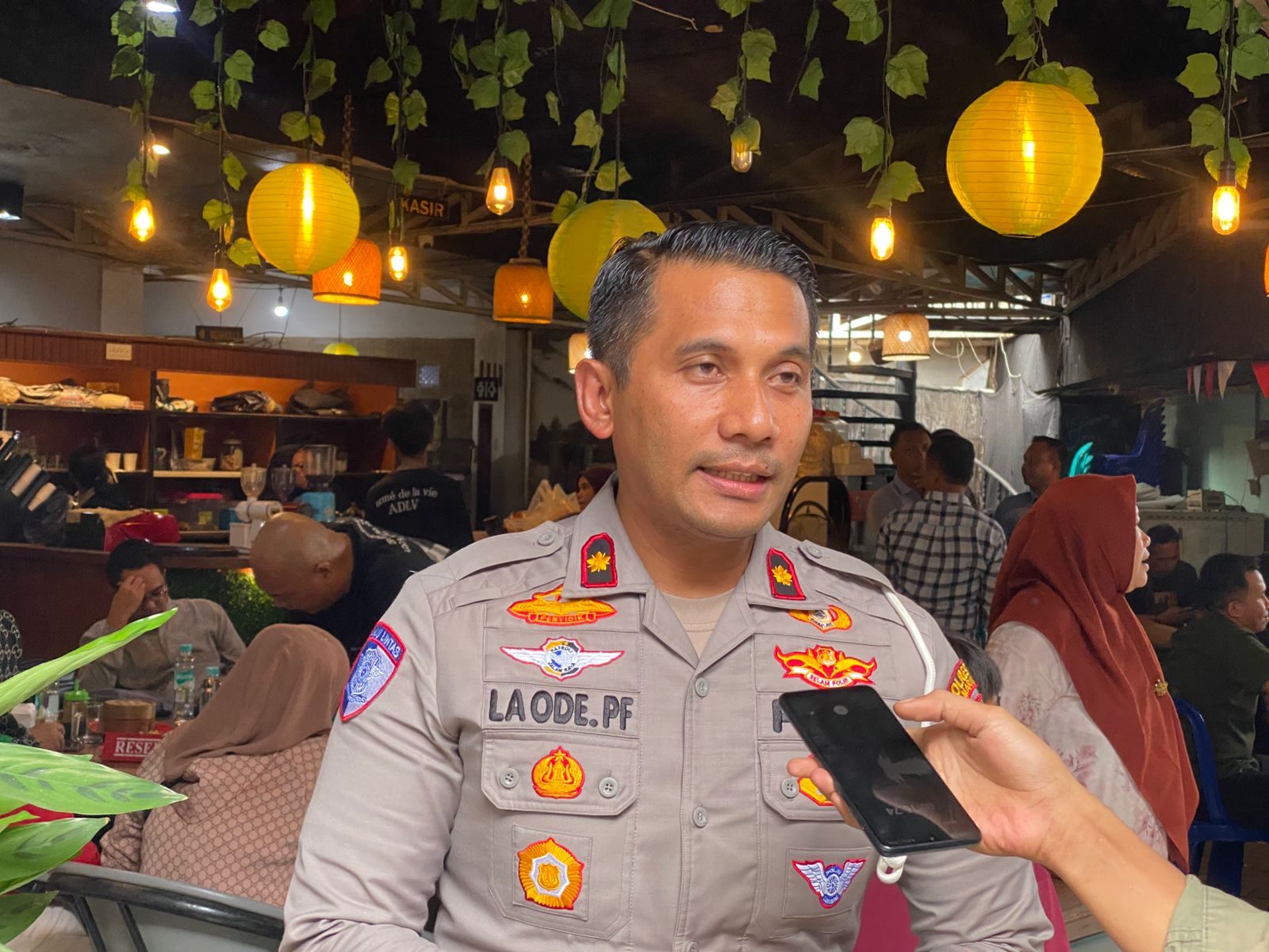 Kasatlantas Polresta Samarinda, Kompol La Ode Prasetyo.
(Ist)