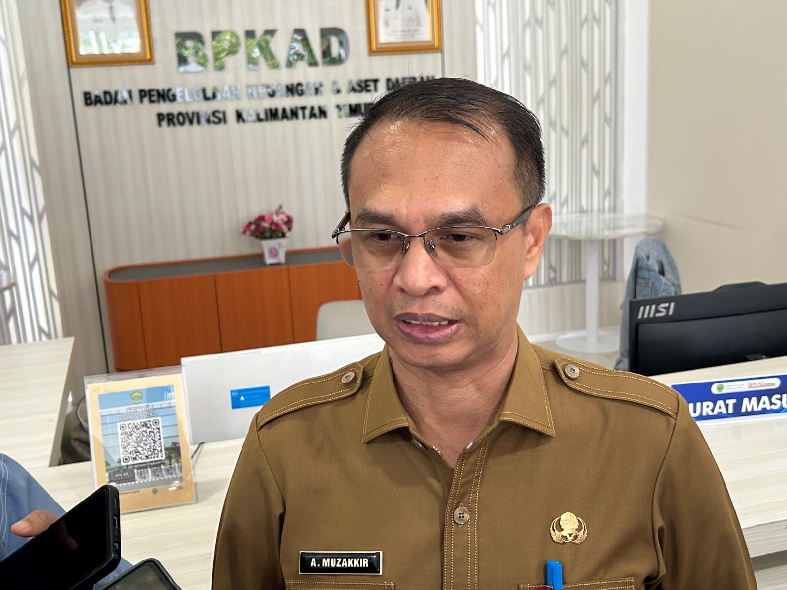 Kepala BPKAD Kaltim, Ahmad Muzakkir. (Din/Klausa)