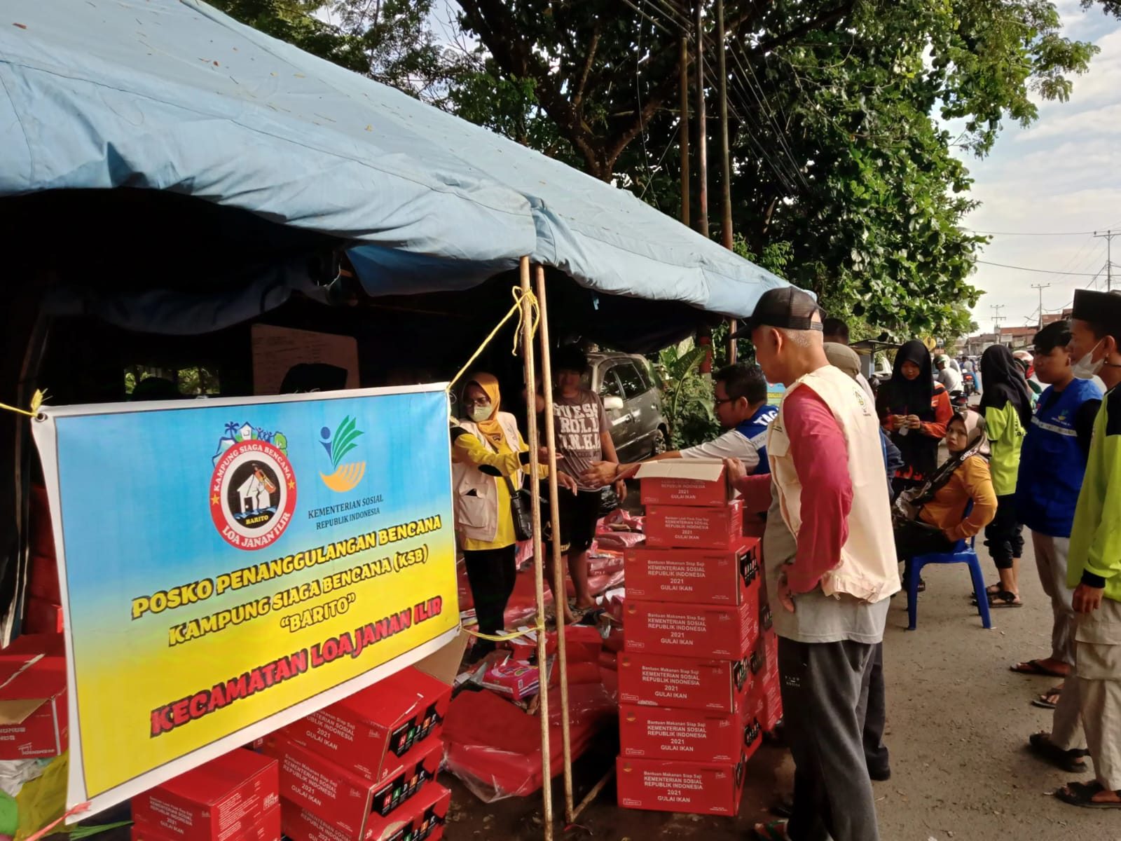Posko KSB di Kecamatan Loa Janan Ilir, Samarinda. (Dok: Dinsos Kaltim)