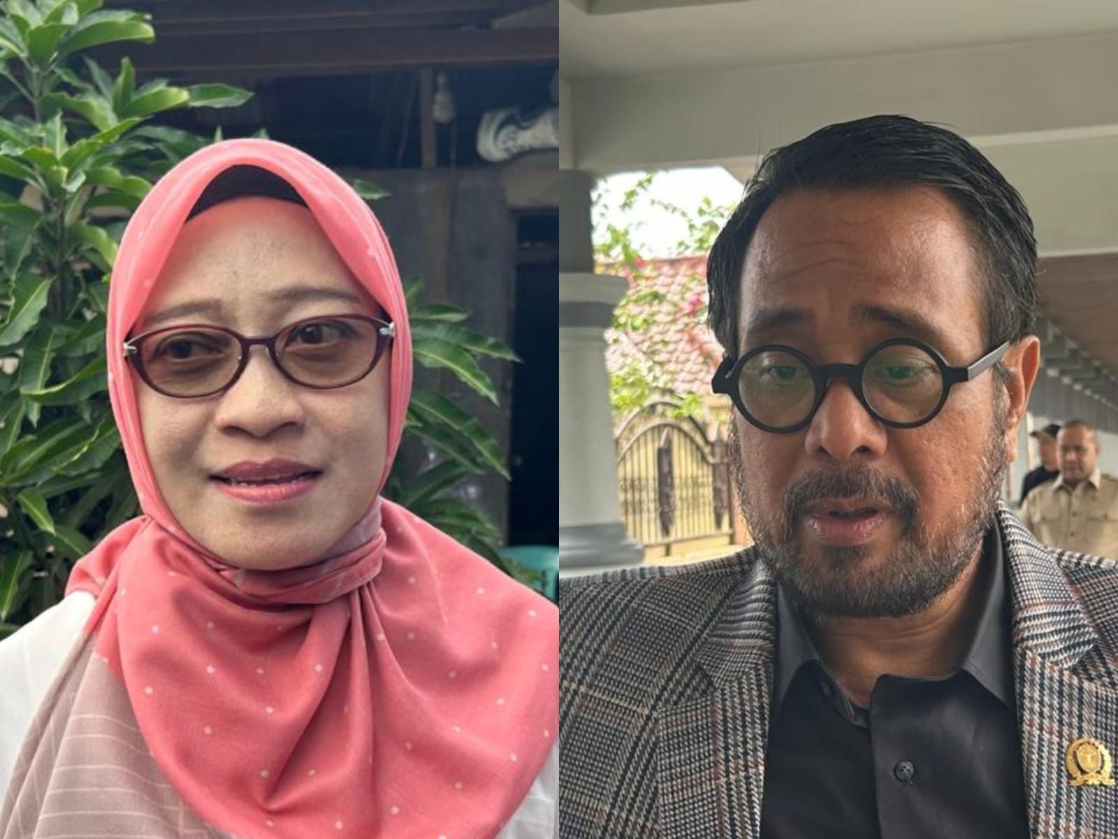 Sekdaprov Kaltim, Sri Wahyuni (kiri) dan Ketua Komisi II DPRD Kaltim, Sabaruddin Panrecalle (kanan). (Din/Klausa)